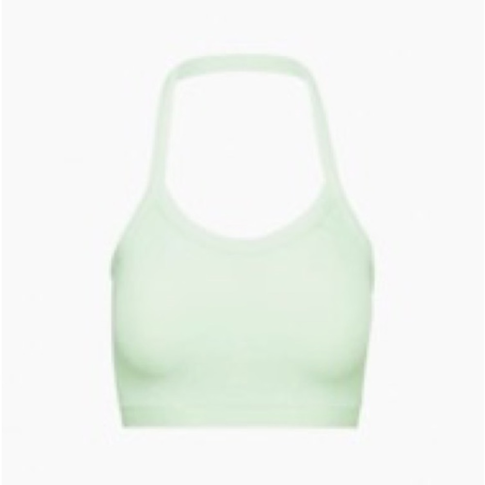 TNA LIBERTY HALTER TOP Aritzia XS in brushed green